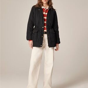 J. Crew Black Quilted Puffer Jacket